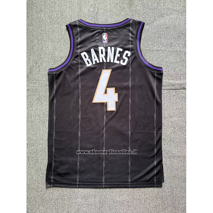 Maglia Toronto Raptors Scottie Barnes #4 Citta 2024-25 Nero